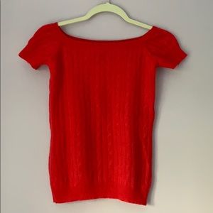 Red cashmere Roberto Collina twin set